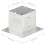 Anclajes para postes 4 unidades metal galvanizado 141 mm de vidaXL, Postes de cerca - Ref: Foro24-145452, Precio: 56,37 €, De...
