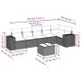 7-piece garden sofa set with gray PE rattan cushions by , Garden sets - Ref: Foro24-3222599, Price: 443,11 €, Discount: %