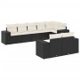 8-piece garden sofa set and black synthetic rattan cushions by , Garden sets - Ref: Foro24-3222815, Price: 502,66 €, Discount: %