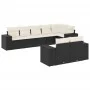 8-teiliges Gartensofa-Set und schwarze synthetische Rattankissen von , Gartensets - Ref: Foro24-3222815, Preis: 558,40 €, Rab...