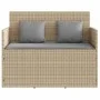 Gartenbank mit beigen synthetischen Rattankissen von , Gartenbänke - Ref: Foro24-365765, Preis: 192,78 €, Rabatt: %