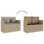 Gartenbank mit beigen synthetischen Rattankissen von , Gartenbänke - Ref: Foro24-365765, Preis: 192,78 €, Rabatt: %
