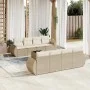 9-piece garden sofa set with beige synthetic rattan cushions by , Garden sets - Ref: Foro24-3253485, Price: 696,03 €, Discoun...