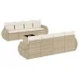 9-piece garden sofa set with beige synthetic rattan cushions by , Garden sets - Ref: Foro24-3253485, Price: 696,03 €, Discoun...
