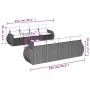 9-piece garden sofa set with beige synthetic rattan cushions by , Garden sets - Ref: Foro24-3253485, Price: 696,03 €, Discoun...