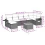 8-piece garden sofa set and black synthetic rattan cushions by , Garden sets - Ref: Foro24-3257000, Price: 507,86 €, Discount: %