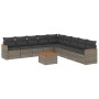 10-teilige Gartensofagarnitur mit grauen synthetischen Rattankissen von , Gartensets - Ref: Foro24-3258469, Preis: 563,26 €, ...