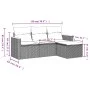 Garden sofa set with cushions 4 pieces beige synthetic rattan by , Garden sets - Ref: Foro24-3258307, Price: 262,51 €, Discou...
