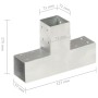 T-post connectors 4 units galvanized metal 71x71 mm by vidaXL, fence posts - Ref: Foro24-145456, Price: 71,70 €, Discount: %