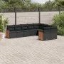 Set de sofás de jardín 8 piezas y cojines ratán sintético negro de , Conjuntos de jardín - Ref: Foro24-3260382, Precio: 586,0...
