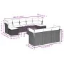 11-piece garden sofa set and black synthetic rattan cushions by , Garden sets - Ref: Foro24-3223879, Price: 597,84 €, Discoun...