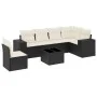 7-piece garden dining set and black synthetic rattan cushions by , Garden sets - Ref: Foro24-3222635, Price: 447,65 €, Discou...