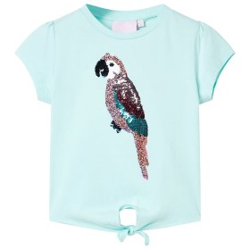 Helles Aquamarin-Kinder-T-Shirt 116 von , Kinder-T-Shirts - Ref: Foro24-10556, Preis: 8,74 €, Rabatt: %