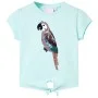 Camiseta infantil aguamarina claro 116 de , Camisetas para niños - Ref: Foro24-10556, Precio: 8,64 €, Descuento: %