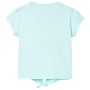 Camiseta infantil aguamarina claro 116 de , Camisetas para niños - Ref: Foro24-10556, Precio: 8,74 €, Descuento: %