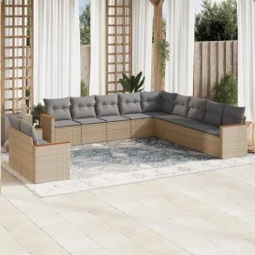 11-piece garden sofa set with beige synthetic rattan cushions by , Garden sets - Ref: Foro24-3258531, Price: 693,89 €, Discou...