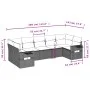 7-piece garden sofa set and beige synthetic rattan cushions by , Garden sets - Ref: Foro24-3252925, Price: 515,67 €, Discount: %