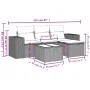 Garden sofa set with cushions 5 pieces gray synthetic rattan by , Garden sets - Ref: Foro24-3254817, Price: 319,15 €, Discoun...