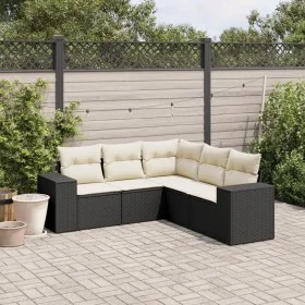 5-piece garden furniture set and black synthetic rattan cushions by , Garden sets - Ref: Foro24-3254883, Price: 343,69 €, Dis...