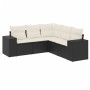 5-teiliges Gartenmöbel-Set und schwarze synthetische Rattankissen von , Gartensets - Ref: Foro24-3254883, Preis: 337,82 €, Ra...