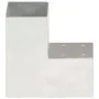 L-Pfostenverbinder, 4 Stück, verzinktes Metall, 91 x 91 mm von vidaXL, Zaunpfosten - Ref: Foro24-145470, Preis: 57,08 €, Raba...
