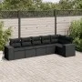 Set de sofás de jardín 6 piezas y cojines ratán sintético negro de , Conjuntos de jardín - Ref: Foro24-3222584, Precio: 461,7...