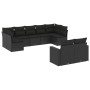 8-piece garden sofa set and black synthetic rattan cushions by , Modular outdoor sofas - Ref: Foro24-3251752, Price: 617,09 €...