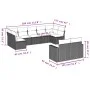8-piece garden sofa set and black synthetic rattan cushions by , Modular outdoor sofas - Ref: Foro24-3251752, Price: 606,34 €...