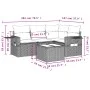 Gartensofa-Set mit Kissen, 5-teilig, beiges synthetisches Rattan von , Gartensets - Ref: Foro24-3252455, Preis: 410,02 €, Rab...