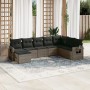 Set de sofás de jardín 8 pzas y cojines ratán sintético gris de , Conjuntos de jardín - Ref: Foro24-3252897, Precio: 520,02 €...