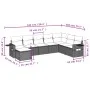 8-piece garden sofa set and gray synthetic rattan cushions by , Garden sets - Ref: Foro24-3252897, Price: 495,70 €, Discount: %