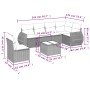7-piece garden sofa set and beige synthetic rattan cushions by , Garden sets - Ref: Foro24-3253776, Price: 482,66 €, Discount: %