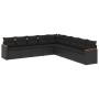 8-piece garden sofa set and black synthetic rattan cushions by , Garden sets - Ref: Foro24-3258457, Price: 575,25 €, Discount: %