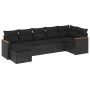 7-piece garden dining set and black synthetic rattan cushions by , Garden sets - Ref: Foro24-3258590, Price: 444,66 €, Discou...
