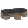 8-piece garden sofa set and gray synthetic rattan cushions by , Garden sets - Ref: Foro24-3258602, Price: 465,54 €, Discount: %