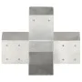 Post connectors in X 4 pcs galvanized metal 91x91 mm by vidaXL, fence posts - Ref: Foro24-145476, Price: 80,42 €, Discount: %