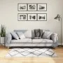 PAMPLONA cream and black modern long pile rug 120x120cm by , Rugs - Ref: Foro24-375365, Price: 33,87 €, Discount: %