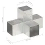 Post connectors in X 4 pcs galvanized metal 91x91 mm by vidaXL, fence posts - Ref: Foro24-145476, Price: 80,42 €, Discount: %