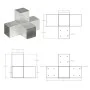 Post connectors in X 4 pcs galvanized metal 91x91 mm by vidaXL, fence posts - Ref: Foro24-145476, Price: 80,42 €, Discount: %