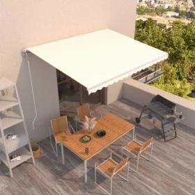 Automatic retractable cream awning 450x350 cm by , Awnings - Ref: Foro24-3069007, Price: 553,48 €, Discount: %