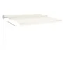 Toldo retráctil automático crema 450x350 cm de , Toldos - Ref: Foro24-3069007, Precio: 566,98 €, Descuento: %