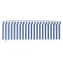 Manual retractable awning with blinds and blue and white LED lights 4x3 m by , Awnings - Ref: Foro24-3069301, Price: 408,34 €...