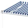 Automatische blau-weiße Fußmarkise 450x350 cm von , Markisen - Ref: Foro24-3069646, Preis: 659,12 €, Rabatt: %