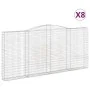 Cestas de gaviones 8 uds forma de arco hierro 400x30x180/200 cm de , Maceteros y jardineras - Ref: Foro24-3146924, Precio: 1,...