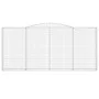 Gabion baskets 8 units arch shape iron 400x30x180/200 cm by , Pots and planters - Ref: Foro24-3146924, Price: 1,00 €, Discoun...