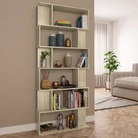 Oak-colored plywood shelf/divider 80x24x192cm by vidaXL, Bookcases and shelves - Ref: Foro24-800093, Price: 90,41 €, Discount: %