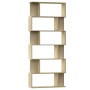 Regal/Trennwand aus eichenfarbenem Sperrholz, 80 x 24 x 192 cm von vidaXL, Bücherregale und Regale - Ref: Foro24-800093, Prei...