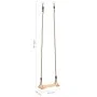 Columpio de tabla madera de pino maciza 200 cm de , Columpios y balancines - Ref: Foro24-93149, Precio: 26,52 €, Descuento: %