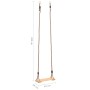 Solid pine wood swing board 200 cm by , Swings and seesaws - Ref: Foro24-93149, Price: 27,52 €, Discount: %