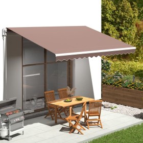 Spare fabric for brown awning 4.5x3 m by , Awnings - Ref: Foro24-311979, Price: 76,45 €, Discount: %